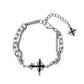 Cruz Quebrada – Pulsera de Acero Inoxidable