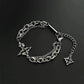 Cruz Quebrada – Pulsera de Acero Inoxidable