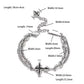 Cruz Quebrada – Pulsera de Acero Inoxidable